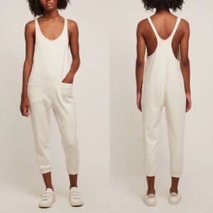 For Days Organic Cotton Cream Relaxing Romper NWOT